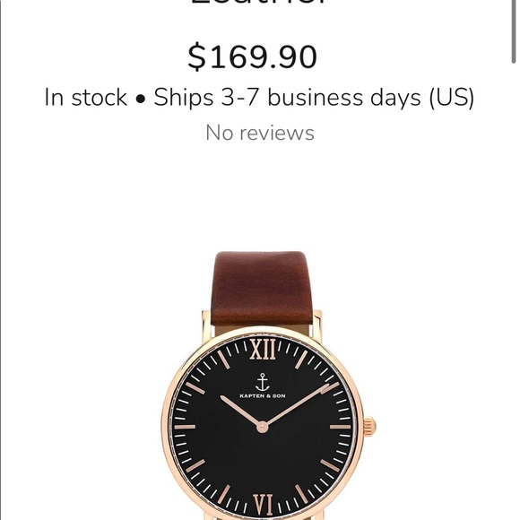 Kapten & son campus 40mm black and brown watch